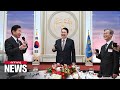 Pres. Yoon calls attack on main opposition leader an act of terrorism as he meets...
