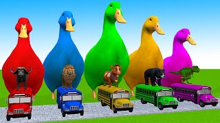 5 Giant Duck, Monkey, Piglet, chicken, dog, elephant, cow, Sheep, Transfiguration funny animal 2023