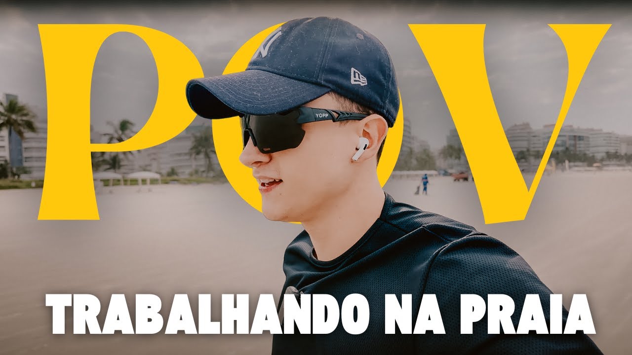 um dia produtivo na praia