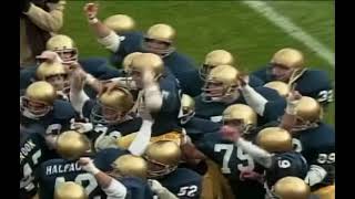 Rudy Georgia Tech scene filming during Notre Dame vs Boston college game November 7th 1992