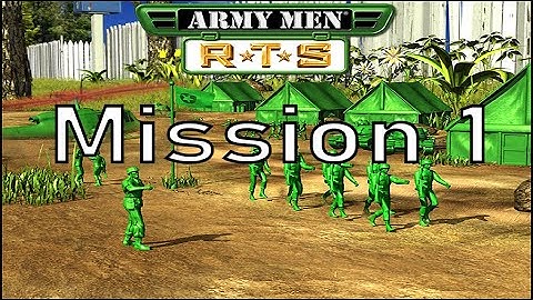 Army Men RTS Walkthrough - Mission 1 - The Thin Green Line