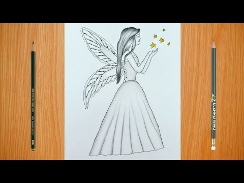 How to draw Fairy Dreams Scenery by pencil | Fairy drawings, Drawings, Boho  art drawings