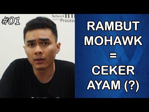 Orang BOTAK jelek  Rambut  MOHAWK dibilang CEKER AYAM 