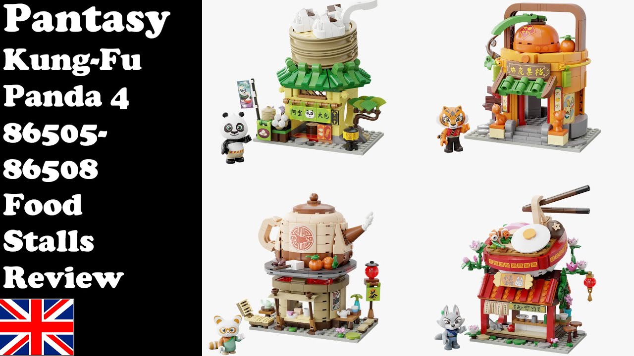 Pantasy 86505-86508 - Kung-Fu Panda 4 Food Stalls - Review - YouTube