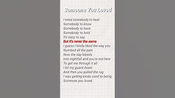 Thumbnail of 🍏 Someone You Loved | Conor Maynard #lyrics #english