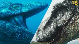 [恐竜CG] ティラノサウルスも狙う！海の王者モササウルスの狩り | 恐竜超世界 | NHKスペシャル | Japanese dinosaurs CG | NHK