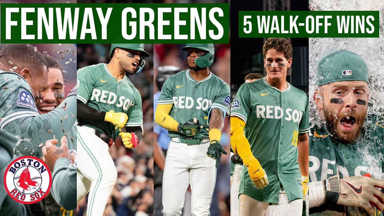 Red Sox in Fenway Greens, Become Walk-Off Machines: All 5 Walk-Off Wins (So  Far!) Back-toBack