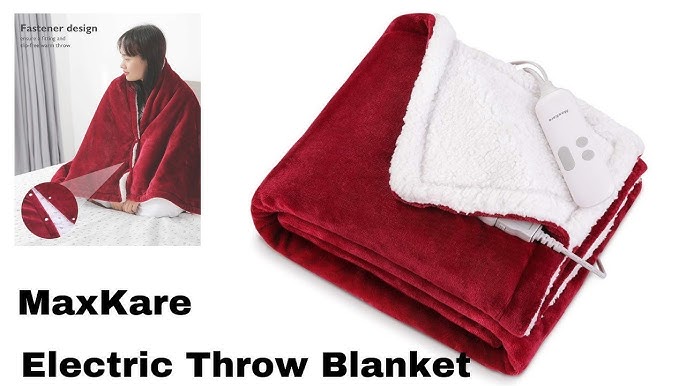 Maxkare Electric Blanket 72 x 84 Full Size Flannel Heated Throw Blan –  MAXKARE