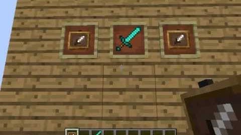 Minecraft 1.4.2 How to make an Item frame Tutorial