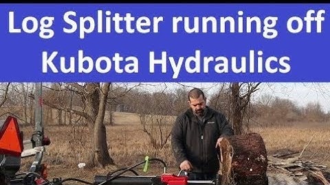 BX23S running my LOG SPLITTER like a CHAMP!