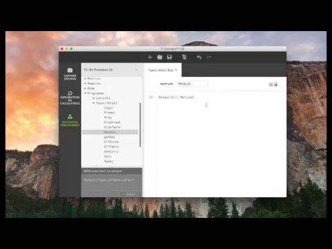 Tutorial TI-83 Premium CE: Ecrire des programmes sur l'ordinateur (TI-Connect CE)