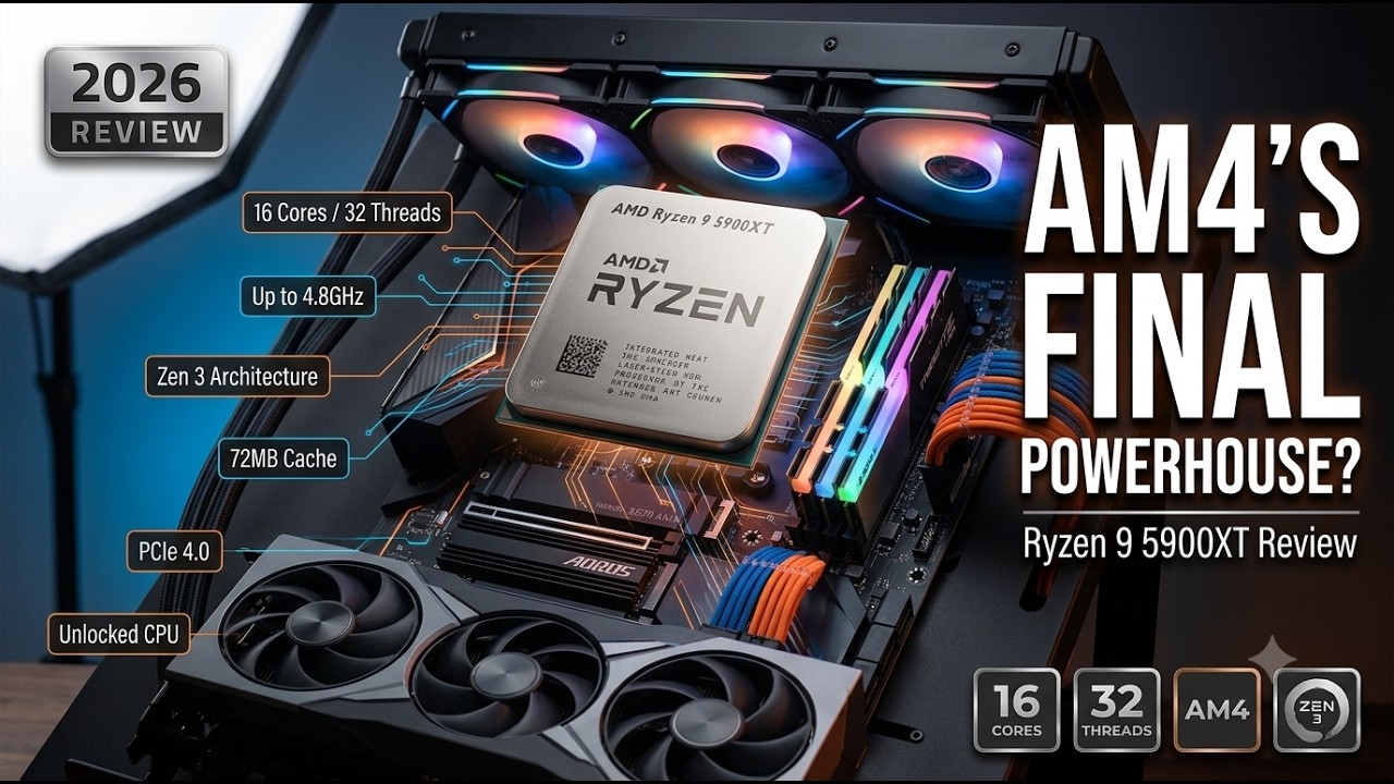 Best 16-Core AM4 CPU Under $399? AMD Ryzen 9 5900XT Review (2026