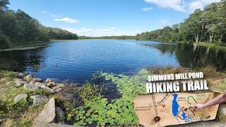 Hiking trail at Simmons Mill Pond - Hiking to a pond #rhodeisland #hiking #nature #naturelovers