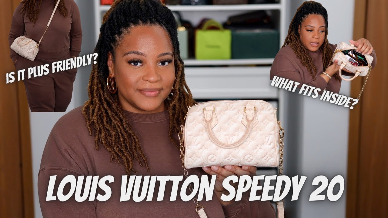 NEW LOUIS VUITTON SPEEDY 20 BANDOULIERE 2021! FIRST IMPRESSIONS, WHAT'S IN  MY DESIGNER BAG? 