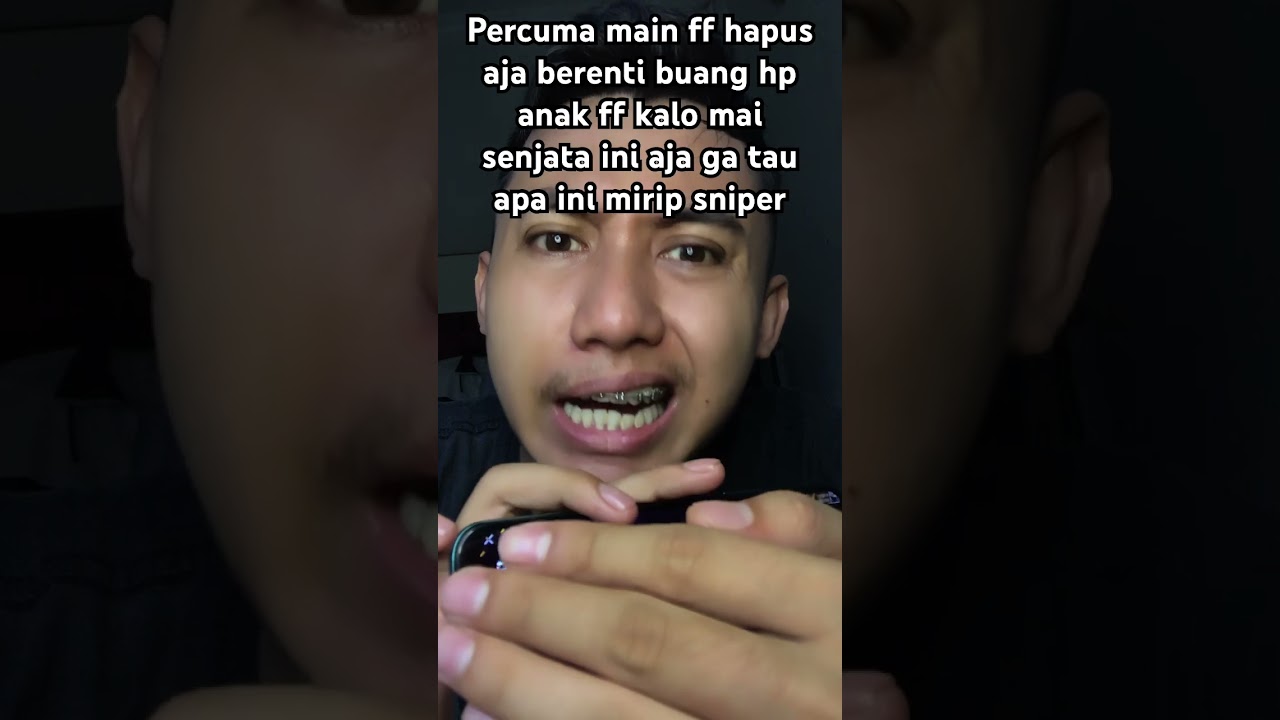 Percuma main ff hapus aja ff buang hp nya masa masi ga tau ini senjata apa ini mirip sniper