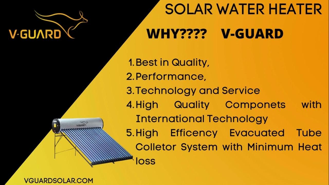 Solar Water Heater Working Principle In Tamil why vguard solar water