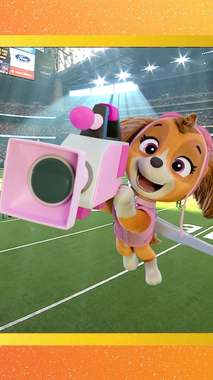 Skye fixes the sky camera the NFL Wildcard Game! #shorts