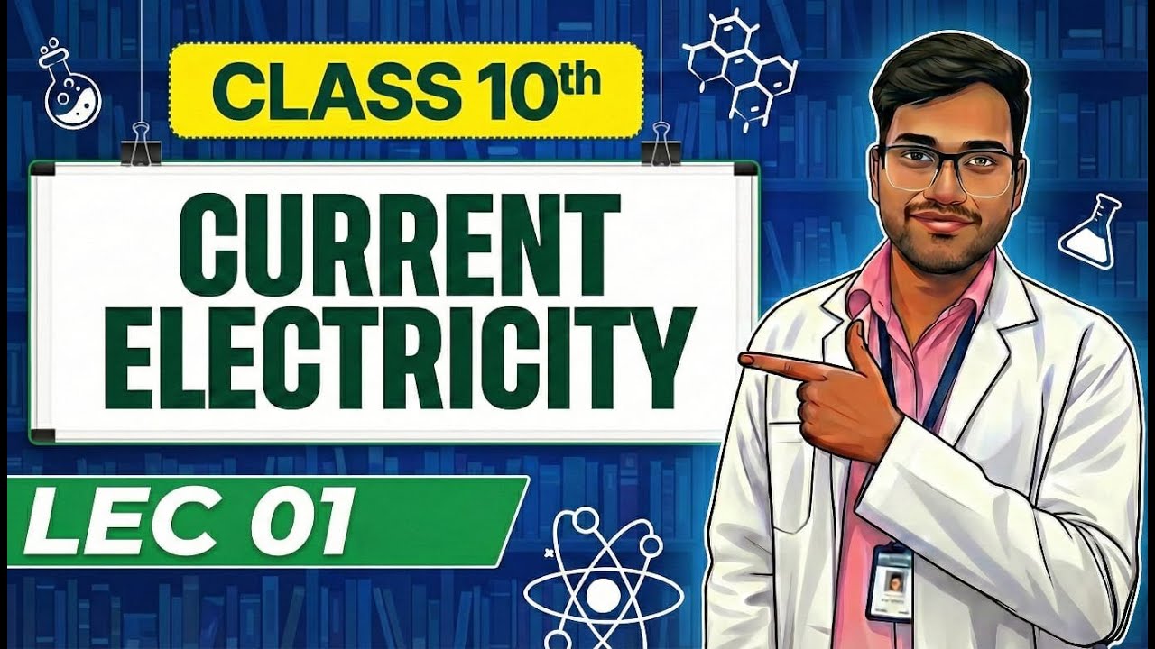 Current Electricity l विद्युत धारा l Basics Lec01 for Class 10 NCERT Deep Understanding lShyamSumanl