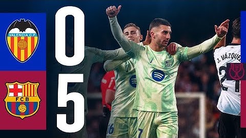 HIGHLIGHTS | VALENCIA 0 vs 5 FC BARCELONA | COPA DEL REY 2024/25 (WITH COMMENTARY)