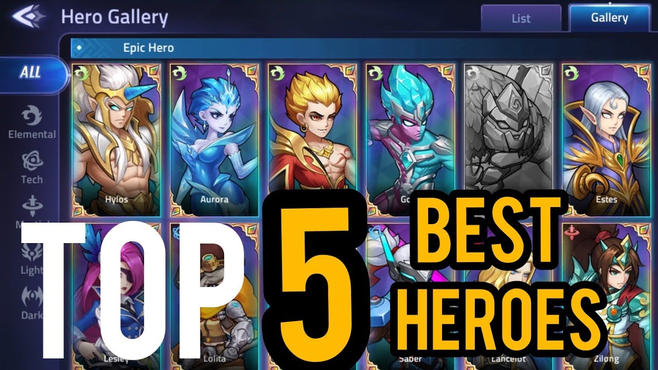 Mobile Legends Top 5 Best Heroes Mobile Legends