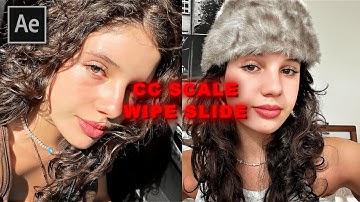 HOW TO : CC SCALE WIPE SLIDE TRANSITION | After Effects Tutorial