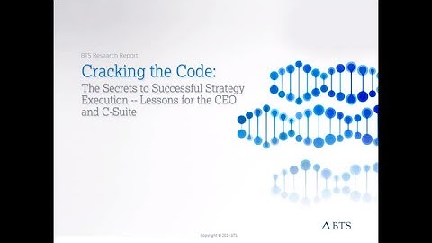 Cracking The Code The Secret to Successful Strategy Execution