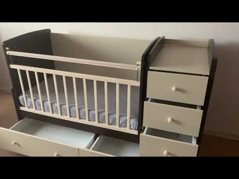 Кроватка-трансформер Forest Ёлочка (поперечный маятник) Кроватка-трансформер Forest Ёлочка (поперечный маятник)