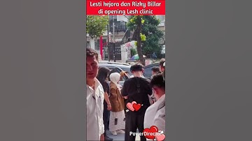 Lesti kejora dan Rizky Billar di opening Lesh clinic #lestikejora #rizkybillar #leslar #lestibillar