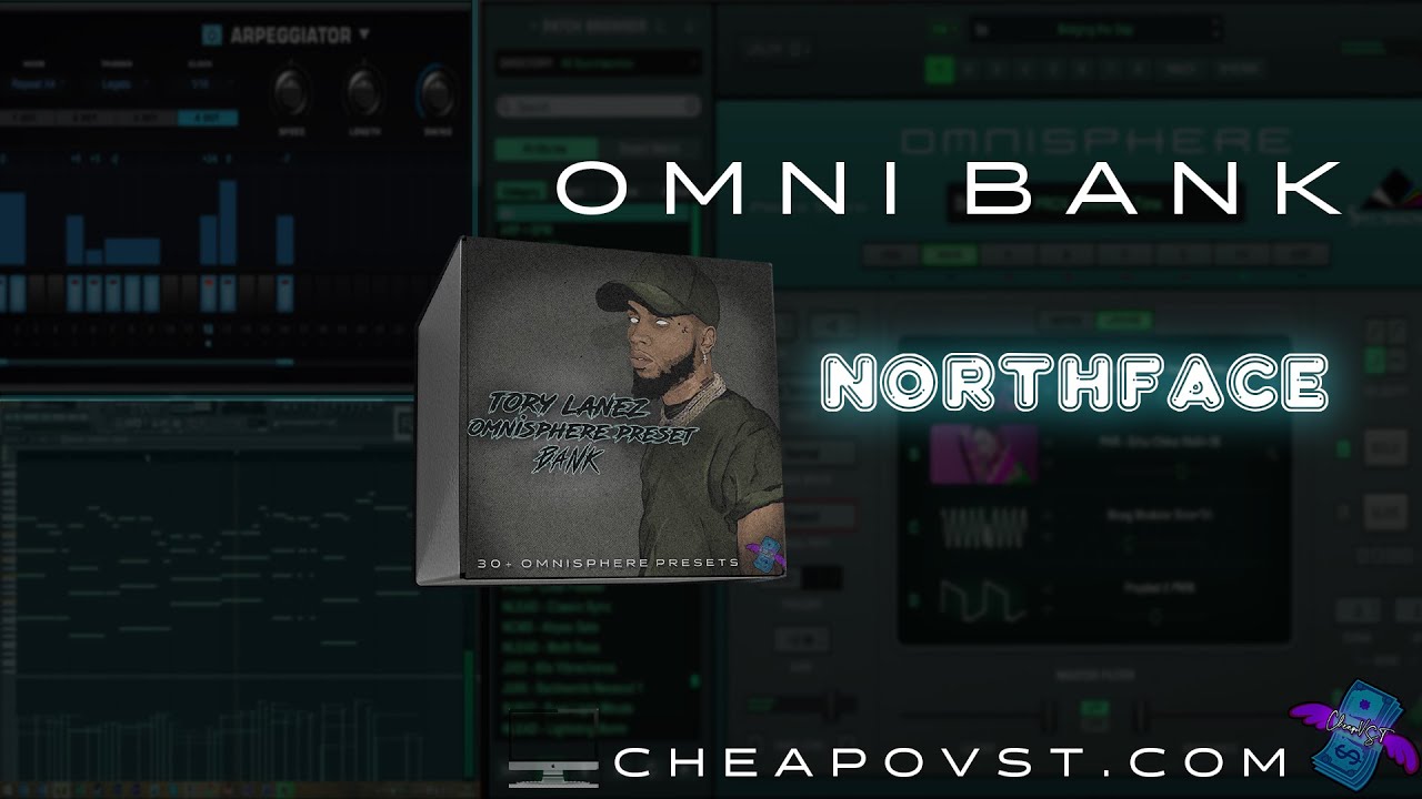 OMNISPHERE PRESET BANK 2021 "NorthFace" TORY LANEZ SOUND PATCHES