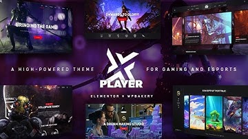 PlayerX - Gaming and eSports Theme Free Download