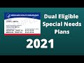 Medicare Dual Eligible Special Needs Plans in 2021