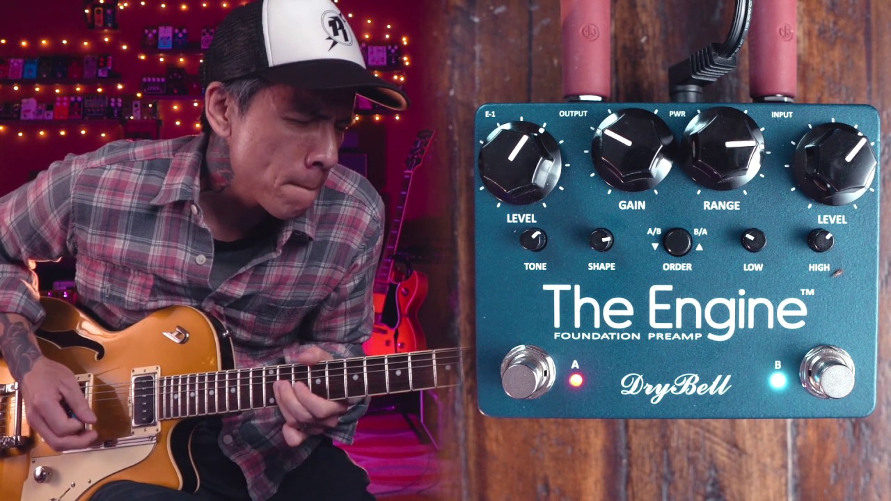 DryBell The Engine Foundation Preamp | Overdrive Boost - YouTube