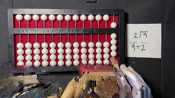 Abacus Indirect Method Division: one digit by one digit