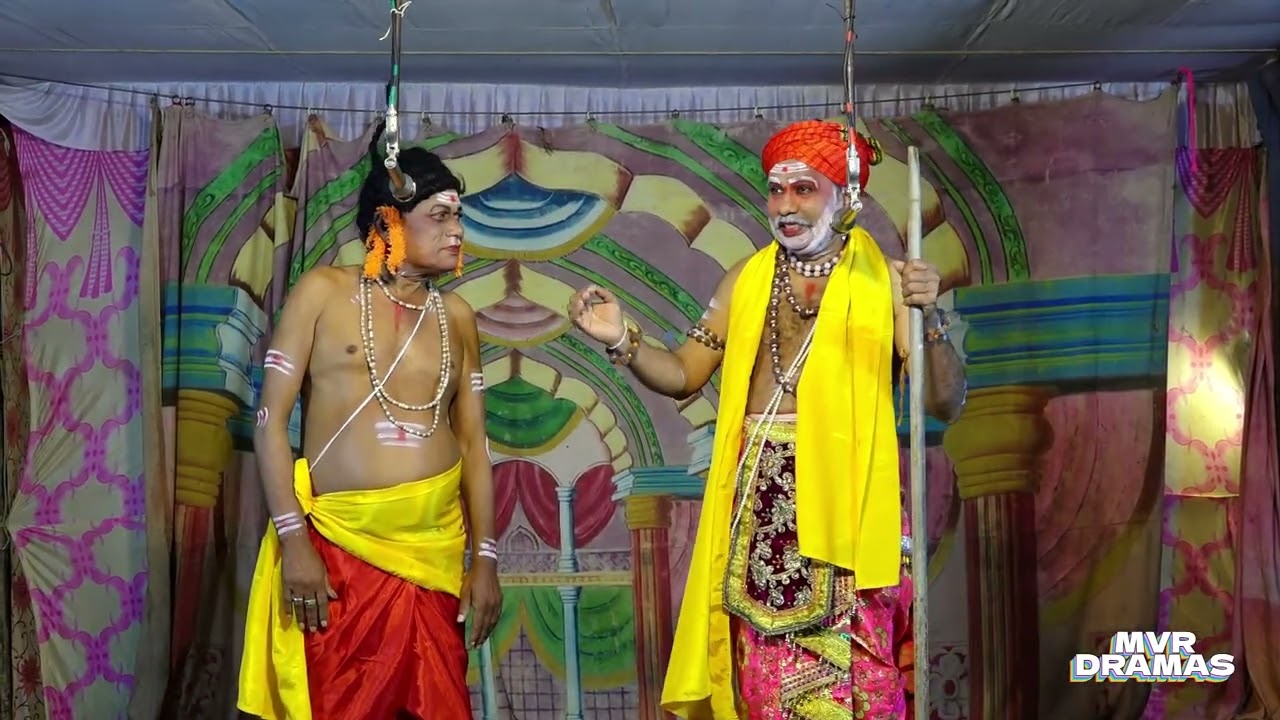 Комедийная сцена Гуру Шишьюлу // Драма Сатьяхаришчандра #mvrkalarchana