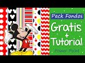 Pack fondos Tutorial Paso a Paso + Descarga  Mickey Mouse