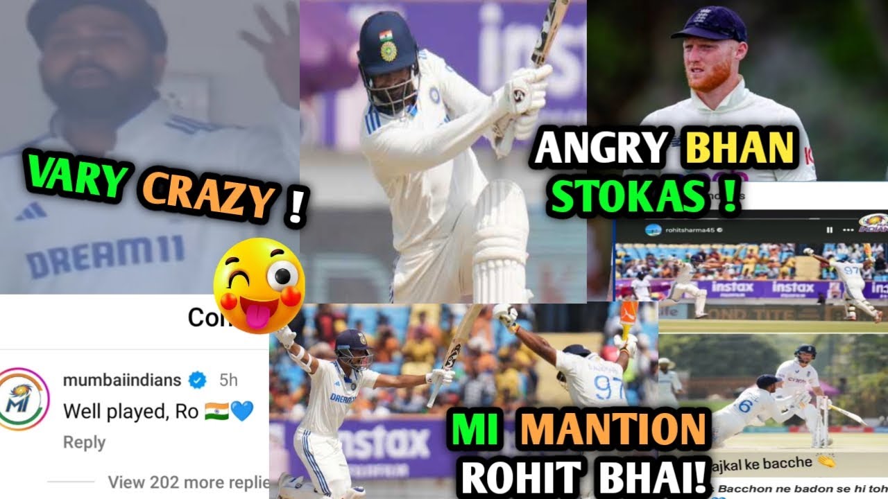 Rohit Sharma Ne Bazz ball Ka Kay Hal Kar Diya, Ban Stoaks Ke Sath Kiya Thoda Fun., 🤓🥸😎