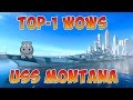 Самый лучший бой World of Warships ТОП-1 Линкор Монтана 9 фрагов. Обзор и гайд по ЛК Montana