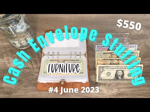 Cash Envelope Stuffing #4 JUNE 2023 // Stuffing My Home Binder!?