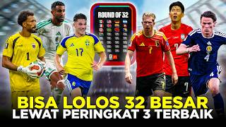 8 COUNTRIES WITH A CHANCE TO REACH THE WORLD CUP ROUND OF 32 VIA THE BEST 3RD-PLACE PATH!