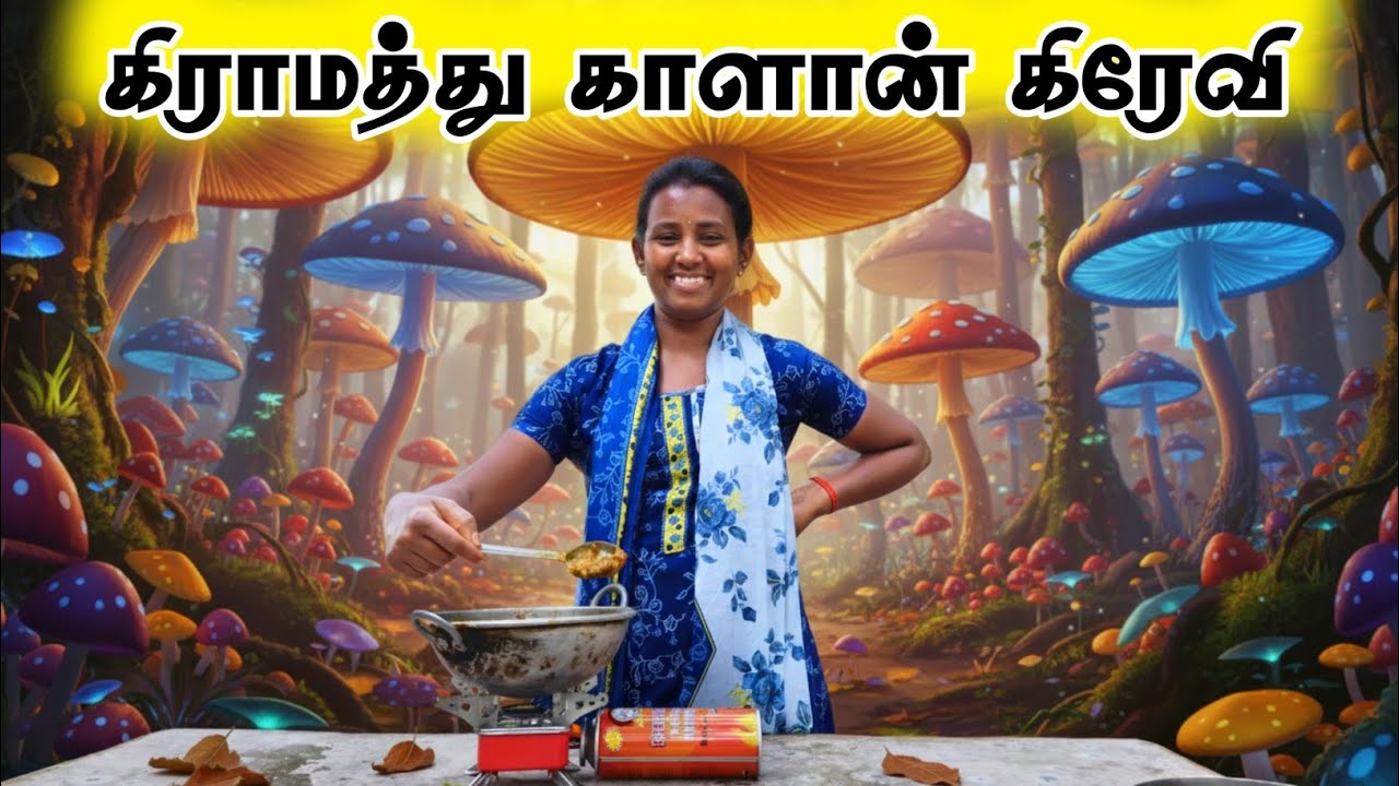 💥 கிராமத்து காளான் கிரேவி 🍄 Kalan Gravy Recipe In Tamil 🥘 Selva Nisha Vlogs 
