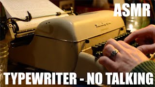 ASMR Typing on 1950s Typewriter (No Talking) Real Typing [Repetitive, Predicable, Mechanical Sounds]
