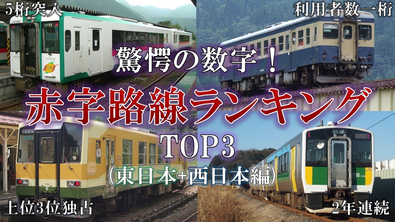 ゆっくり解説】異次元の数字！JR赤字路線ランキングTOP3 (東日本
