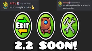 2.2 IS REALLY CLOSE! | Geometry Dash 2.2 News