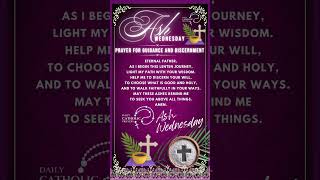 Ash Wednesday Prayer for Guidance and Discernmen