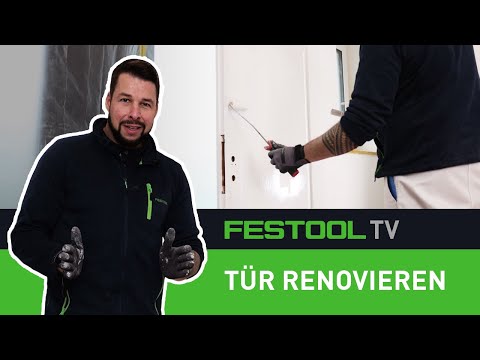 Painting wooden doors with opaque white paint (Festool TV Episode 324)