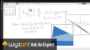 Finding the equation of a plane given coordinates of 3 noncollinear points.
