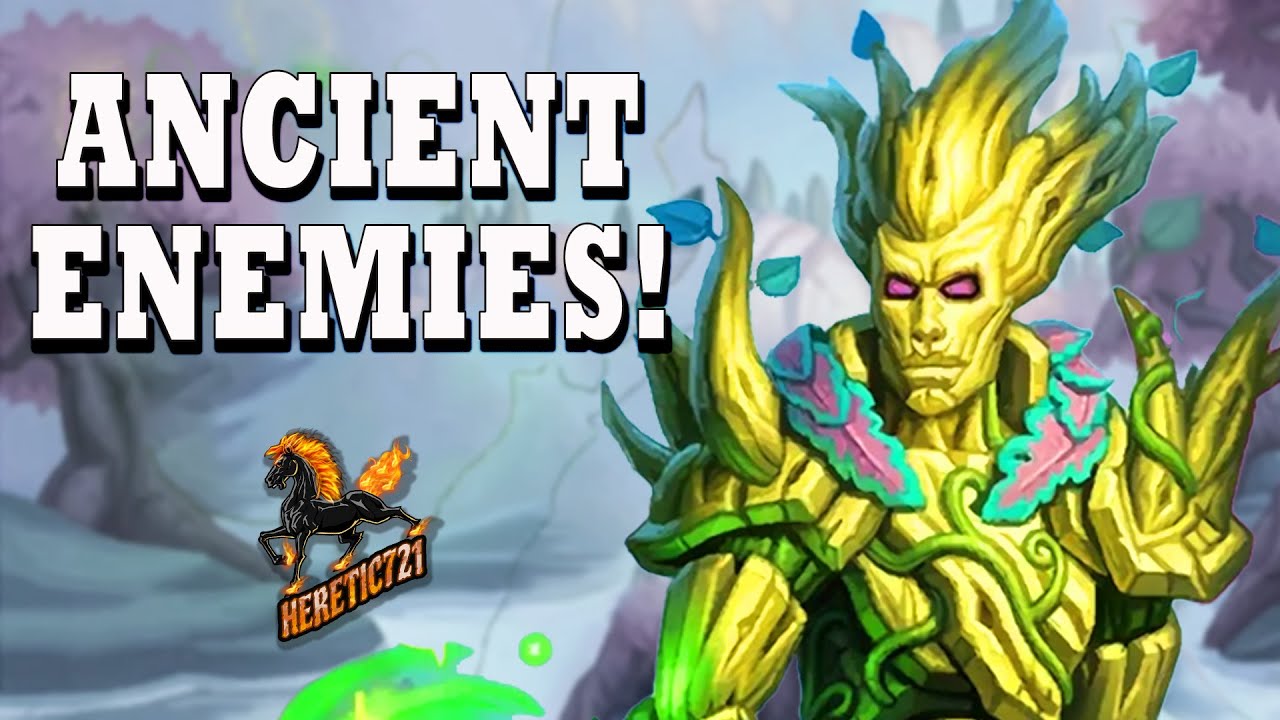 Ancient Enemies!  Forest Warden Omu Hearthstone Battlegrounds Gameplay