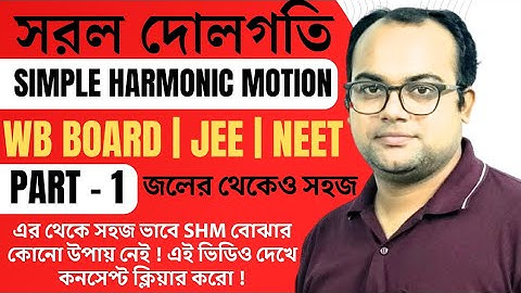 CLASS XI | SHM | সরল দোল গতি | Simple Harmonic Motion | Physics | Part - 1 | JEE | NEET