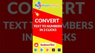Convert Text to Numbers in 2 Clicks | #excel #viral #short