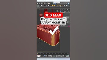 ✅ Copy Louvers with Array Modifier in 3ds Max | Cabinet Design Tip 🪞 | Quick Tutorial